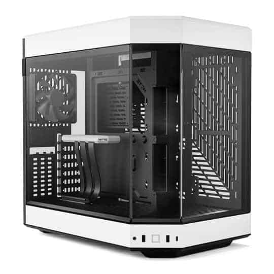 HYTE Y60 White 3-Piece Tempered Glass Dual Chamber Mid-Tower ATX Open Box Case